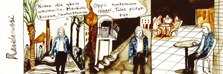 Stripit_residenssi kahvilla